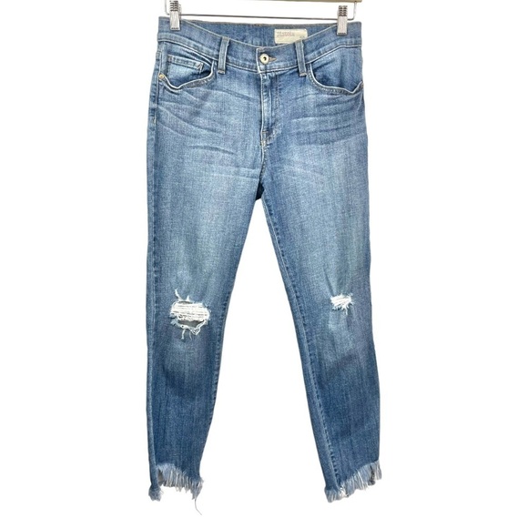 Pistola Slim Fit Frayed Hem Skinny Crop Jeans Size 29 - Picture 2 of 6